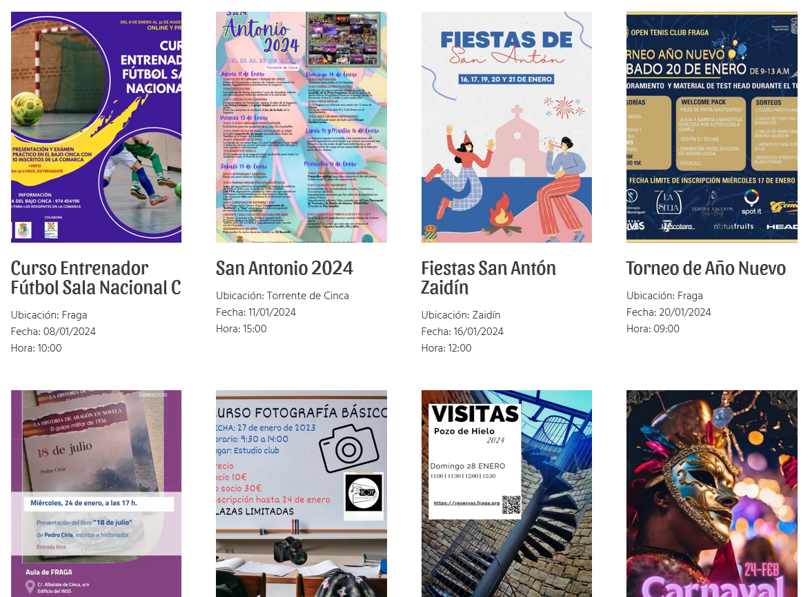 Agenda diario Bajo Cinca