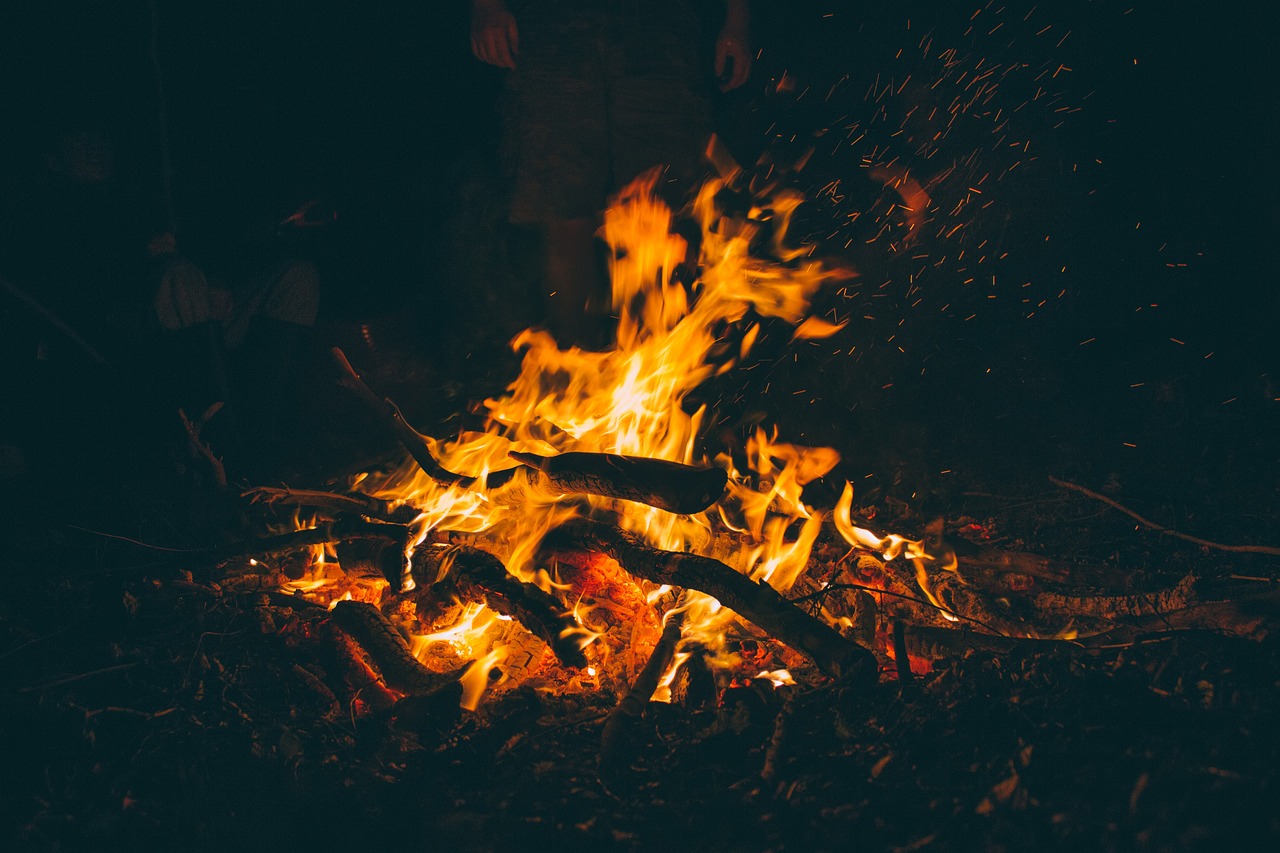 Hoguera en Fraga