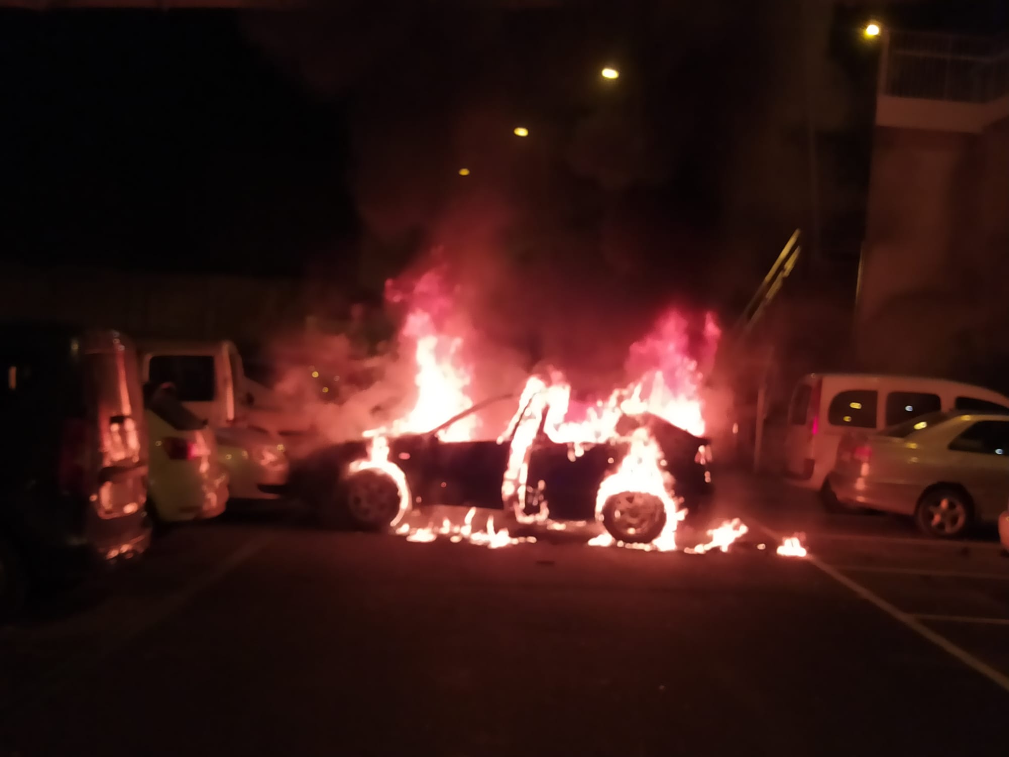 Fuego en Fraga