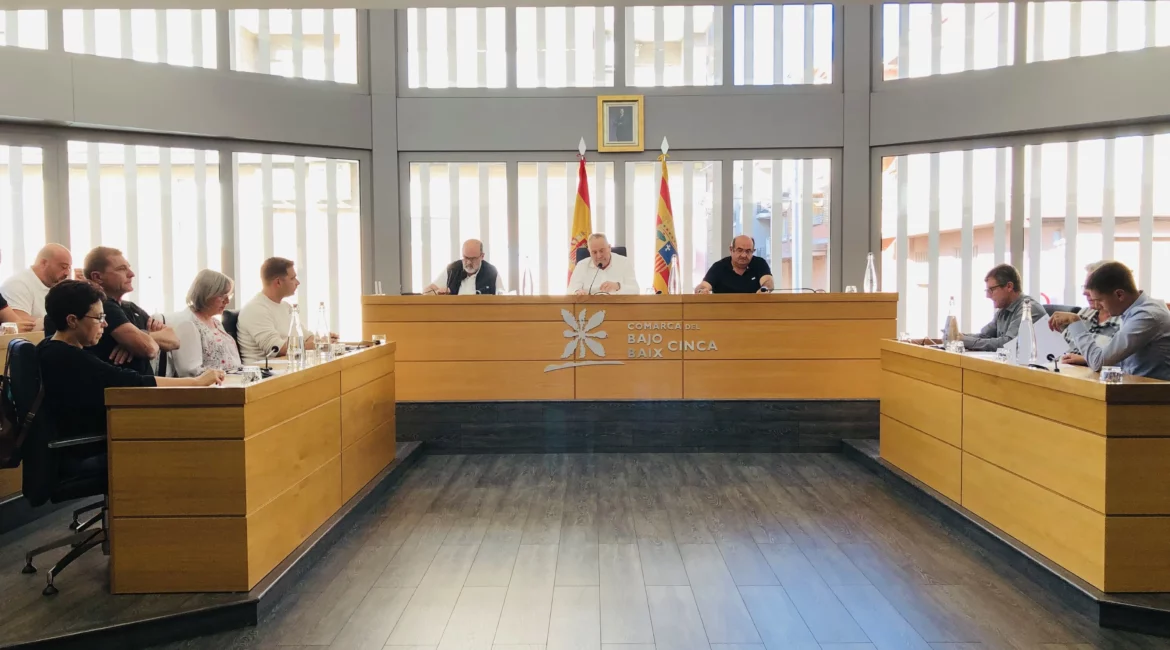 El Consejo Comarcal del Bajo/Baix Cinca celebrará pleno ordinario el 10 de noviembre