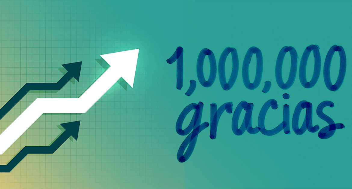 Superamos 1 Millón de reproducciones en el último mes, solo en Instagram