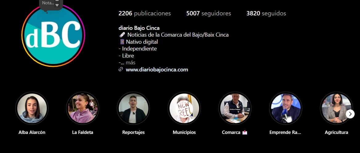 Superamos los 5.000 seguidores en Instagram