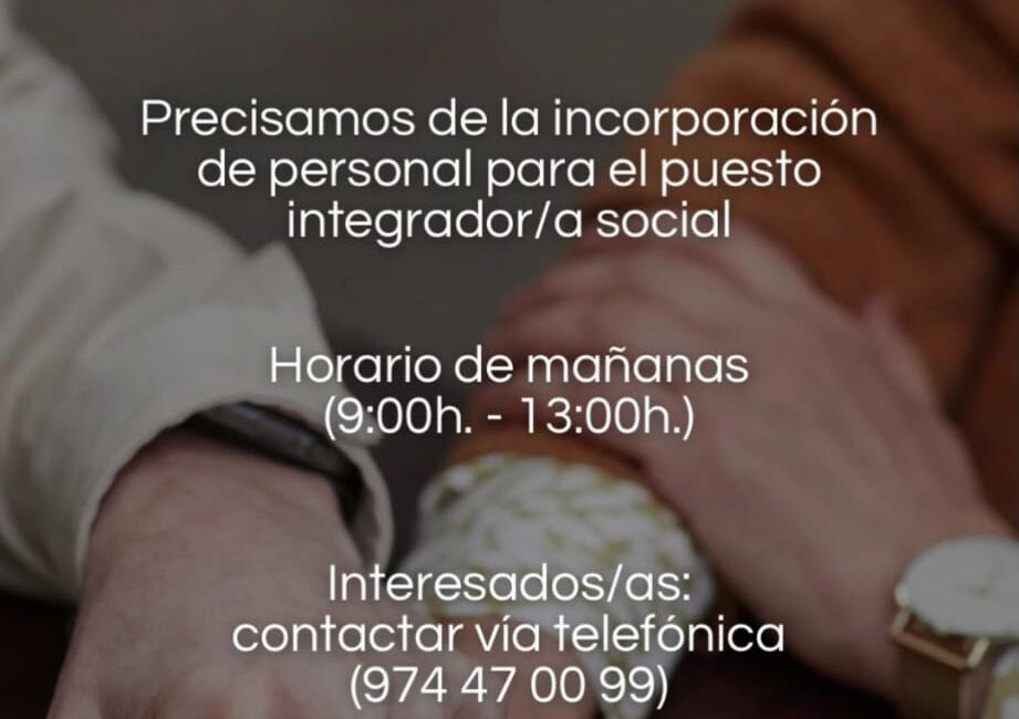 Buscan integrador/a social para turno de mañanas en Fraga
