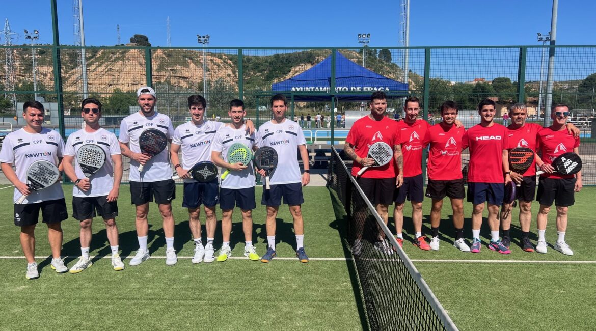 El Club Pádel Fraga masculino gana al Indoor Huesca y se mantiene firme en la lucha por el ascenso