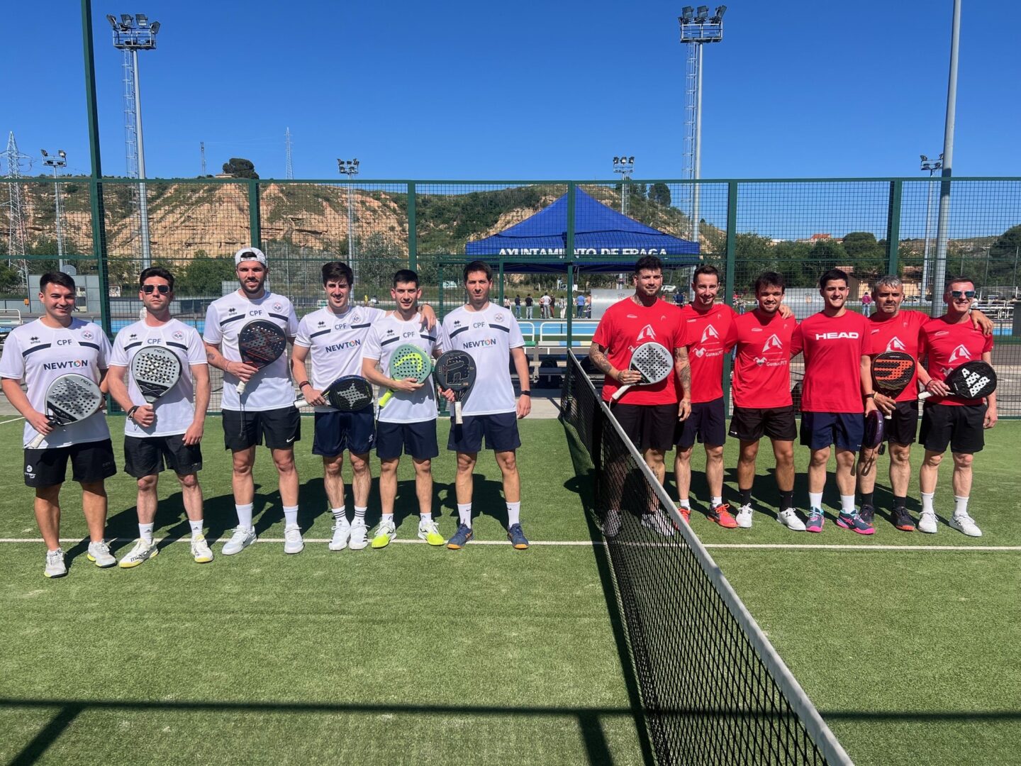 El Club Pádel Fraga masculino sigue firme en la lucha por el liderato
