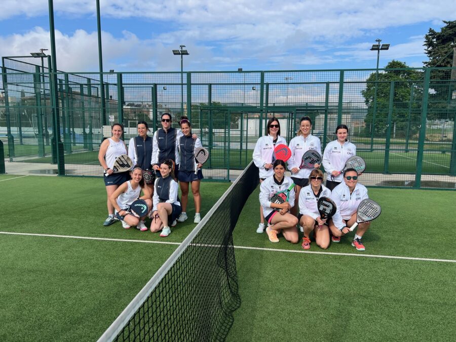 El equipo femenino del Club Pádel Fraga cede ante Open Tenis Club en una jornada igualada