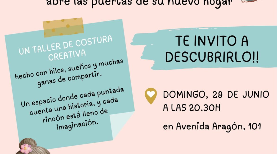 La Industria Babies & Kids inaugura nuevo espacio creativo en Fraga con taller de costura y mucha ilusión