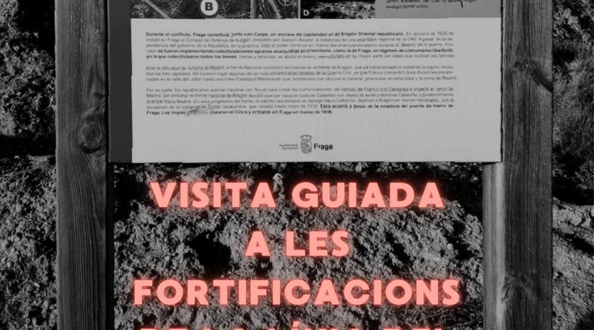 El Institut d’Estudis del Baix Cinca – IEA organiza una visita guiada a las fortificaciones de la Línea del Cinca en Fraga