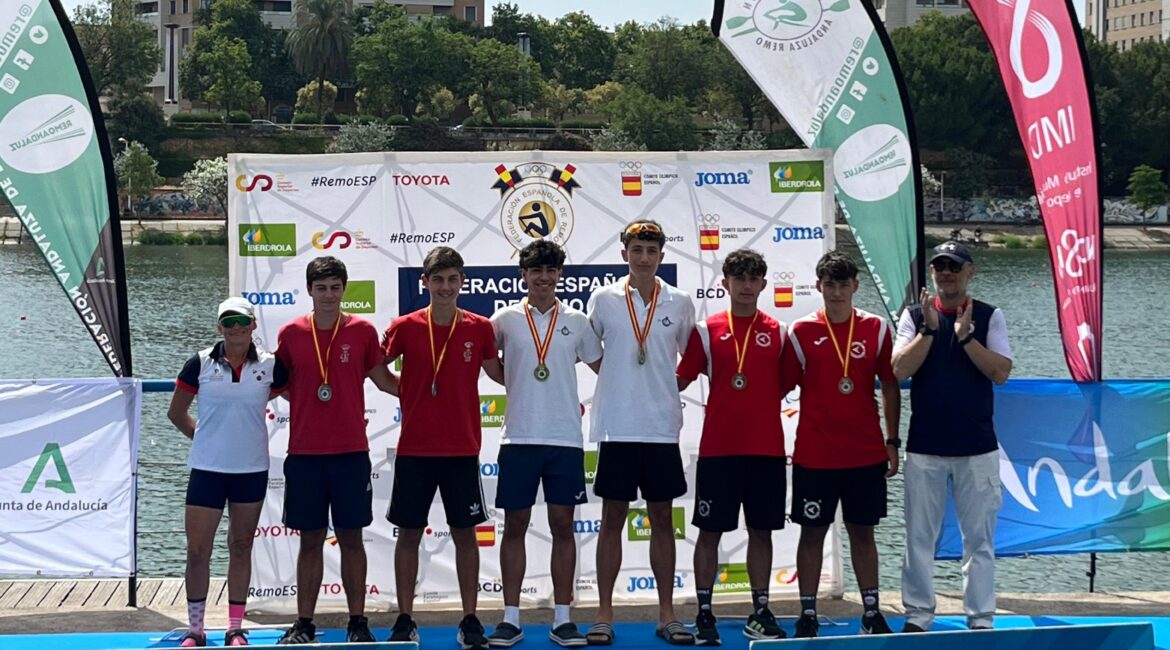 El Capri Club cierra el Campeonato de España de remo 2025 con un bronce