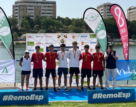 El Capri Club logra un bronce en el Campeonato de España de remo 2025