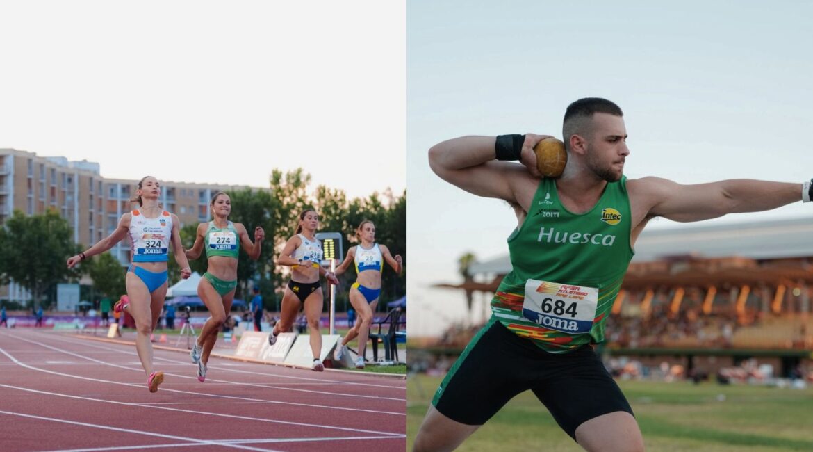 Elena Guiu y Javier Cruz, campeones de España sub 23 de atletismo en sus especialidades