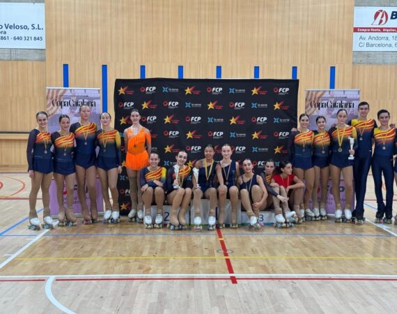 La Copa Catalunya pone el punto y final a la temporada del Club Patinatge Artístic Fraga