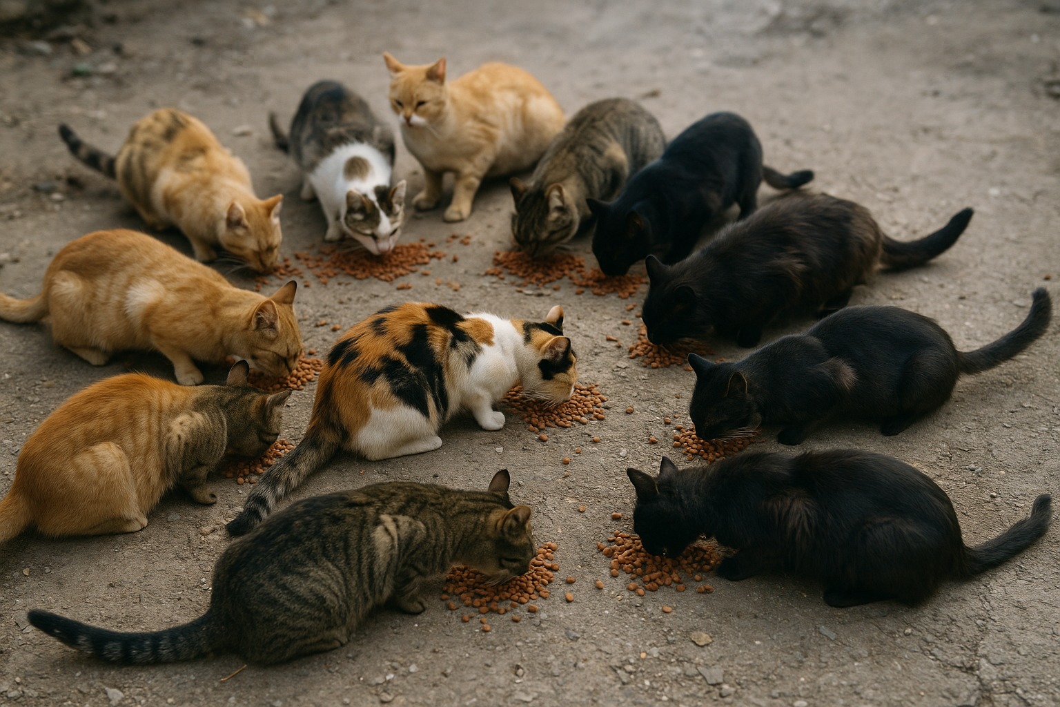 gatos comida