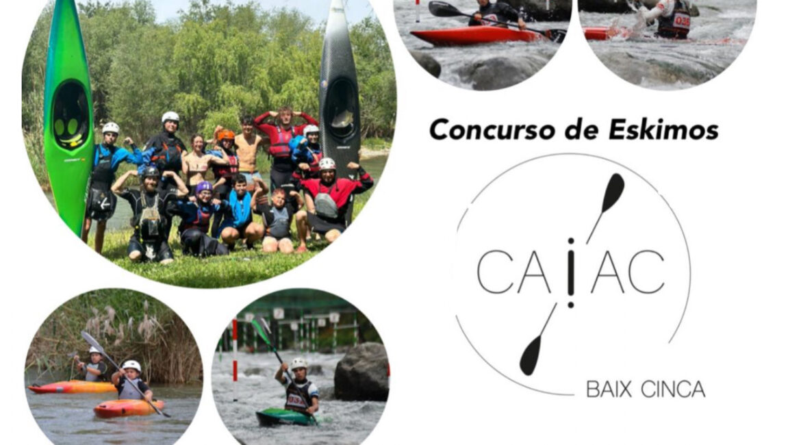 Jornada de iniciación al piragüismo en Fraga, como actividad preparatoria para el Descenso del Cinca