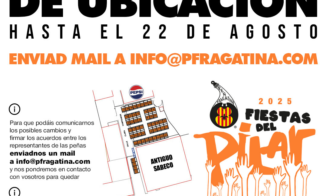 Peña Fragatina da a conocer la distribución de las casetas y un nuevo colaborador para el Pilar 2025