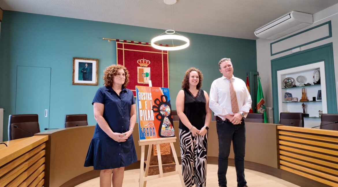 Así es el cartel de las Fiestas del Pilar 2025 de Fraga
