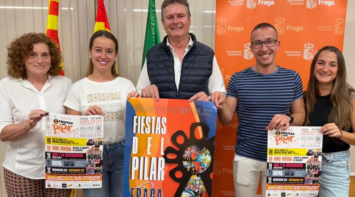 Ayuntamiento y Peña Fragatina presentan unas Fiestas del Pilar con más de 130 actividades