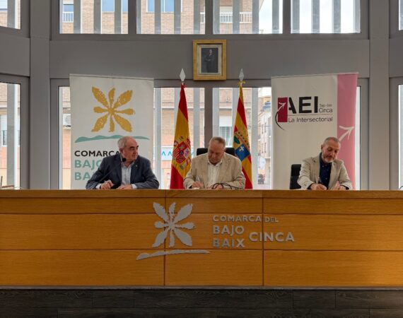 Comarca, Intersectorial y Cámara de Huesca renuevan su colaboración