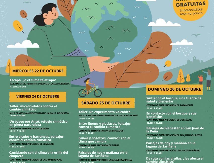 La Red Natural de Aragón, el Aula de Medio Ambiente Urbano y La Alfranca llevan a cabo espectáculos, talleres y visitas guiadas del 22 al 26 de octubre