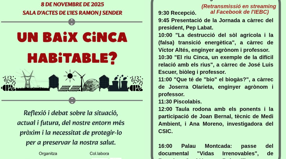 Cinga Fòrum 2025 debatirá si el Bajo/Baix Cinca sigue siendo un territorio habitable