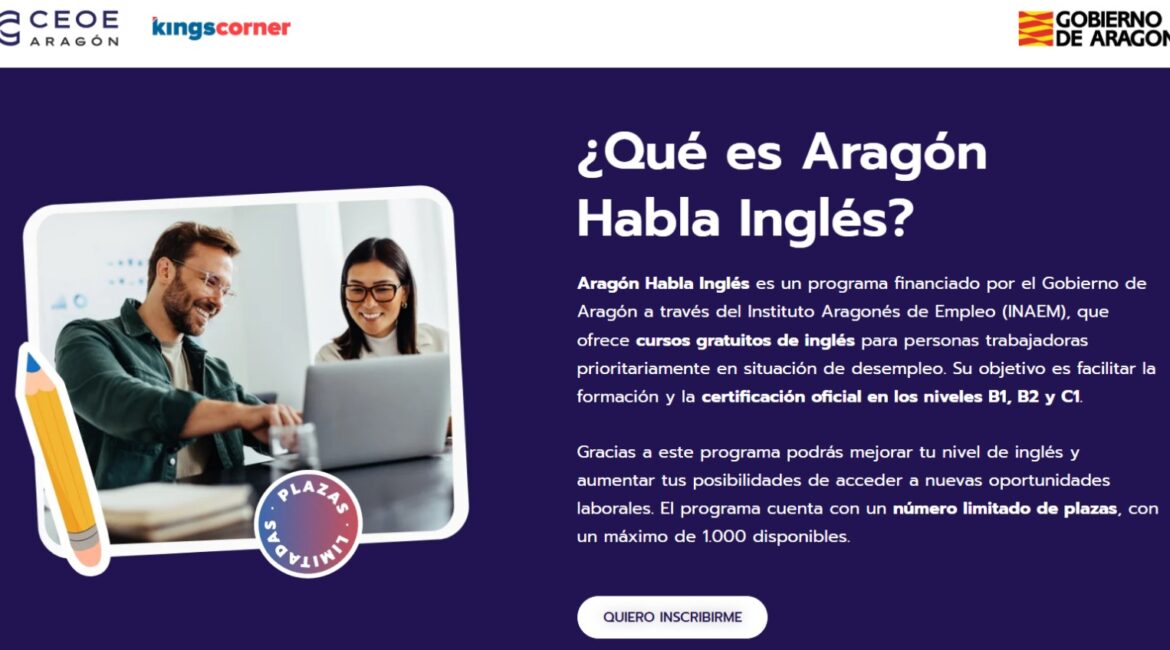 Fraga una de las 12 localidades aragonesas que ya han formado a 600 alumnos gracias al programa Aragón Habla Inglés