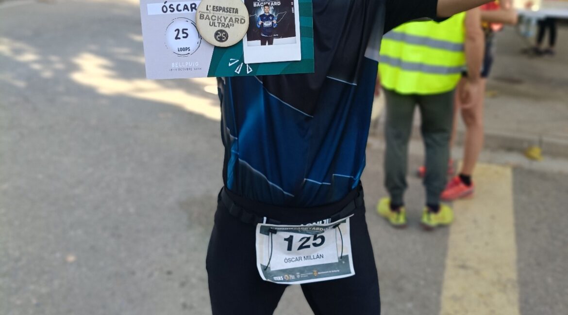El fragatino Óscar Millán logra un destacado 5º puesto en la exigente Backyard Ultra L’Espaseta de Bellpuig