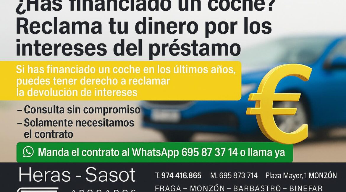 Si has financiado la compra de tu coche, podrías recuperar parte del dinero pagado en intereses, te explicamos cómo
