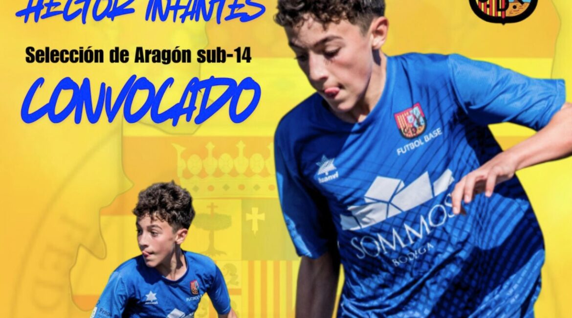 El fragatino Héctor Infantes, convocado con la selección aragonesa sub-14 para el Campeonato de España