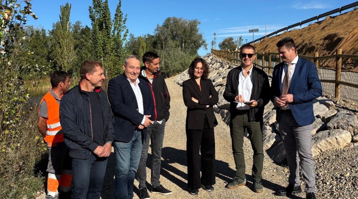 Fraga estrena nuevo paseo fluvial restaurado gracias al Plan de Sostenibilidad Turística de la Comarca del Bajo/Baix Cinca