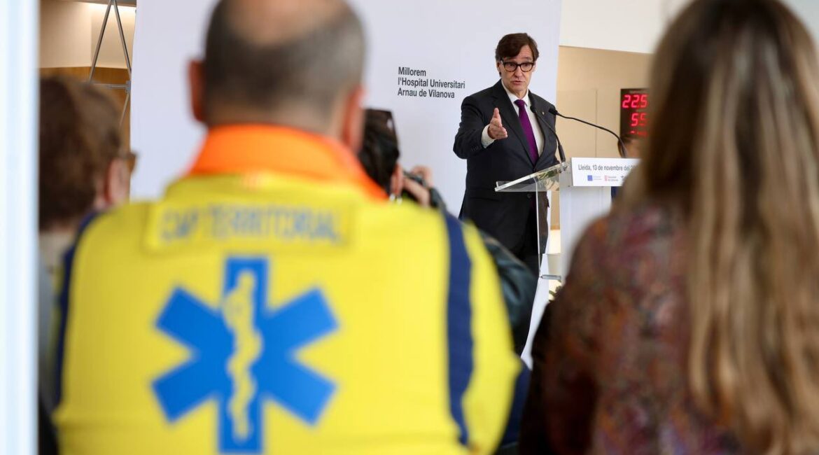 Salvador Illa, presidente de la Generalitat de Catalunya, afirma que los vecinos de ‘La Franja’ son bienvenidos en los hospitales de Lleida