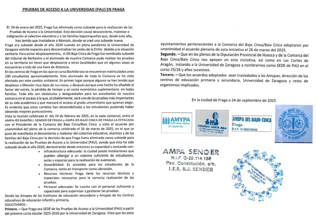 Solicitud de todas las AMYPAS