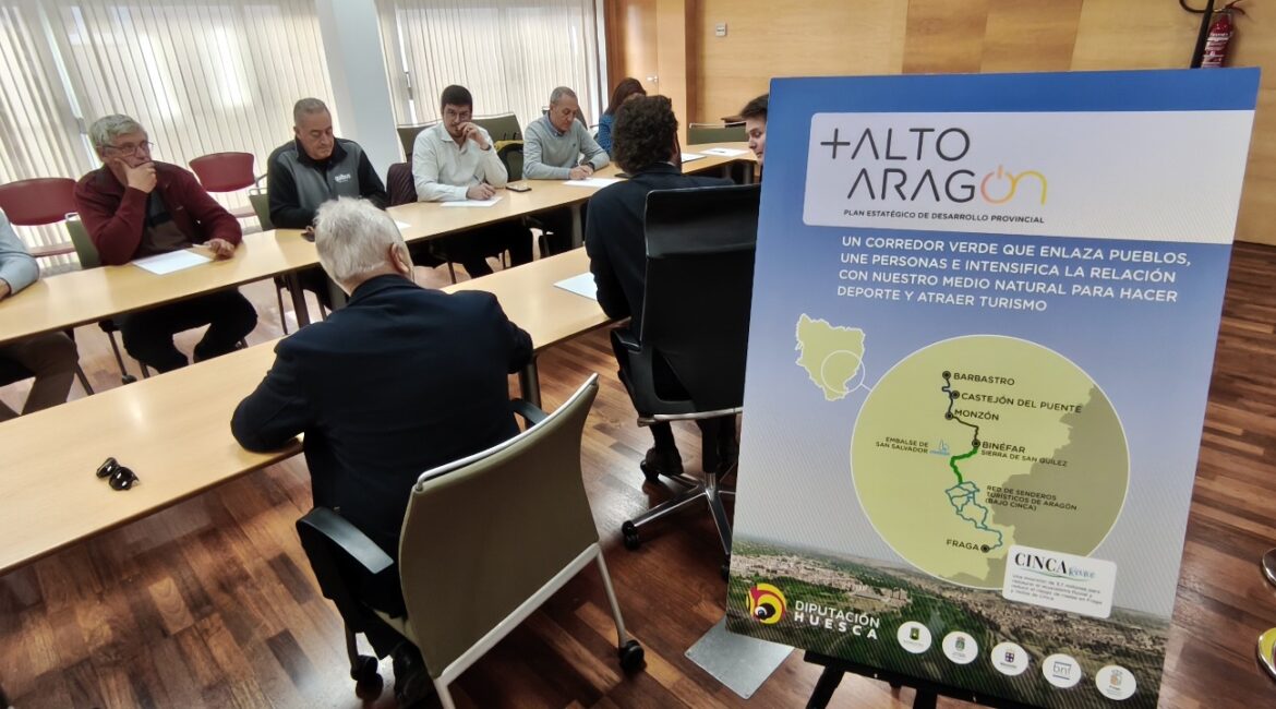 Diputación de Huesca y Ayuntamiento de Fraga impulsan un gran corredor natural en torno al eje del Cinca