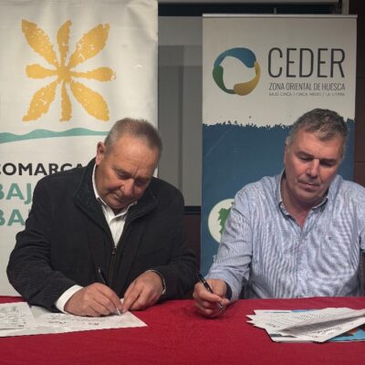 Comarca del Bajo/Baix Cinca y CEDER Zona Oriental renuevan el convenio para apoyar a emprendedores y empresas del territorio