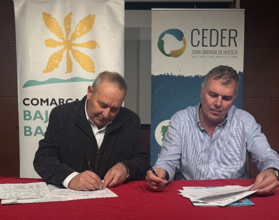Comarca del Bajo/Baix Cinca y CEDER Zona Oriental renuevan el convenio para apoyar a emprendedores y empresas del territorio