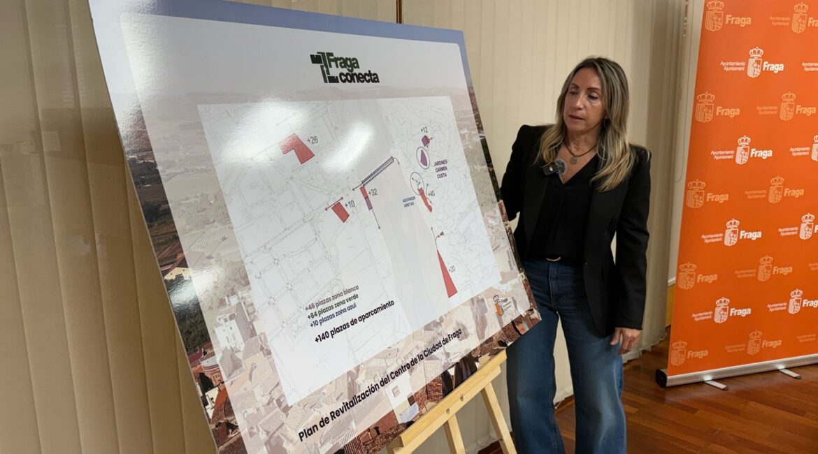 Fraga creará 140 nuevas plazas de aparcamiento y mejorará la movilidad en el Casco Histórico gracias al proyecto ‘Fraga Conecta’