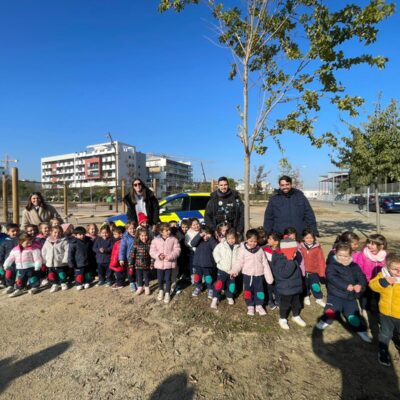 Policía Local de Fraga enseña seguridad vial en los colegios con el programa ‘Policía Tutor’