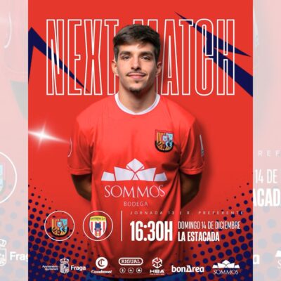 El partido de fútbol que no te puedes perder en Fraga este fin de semana