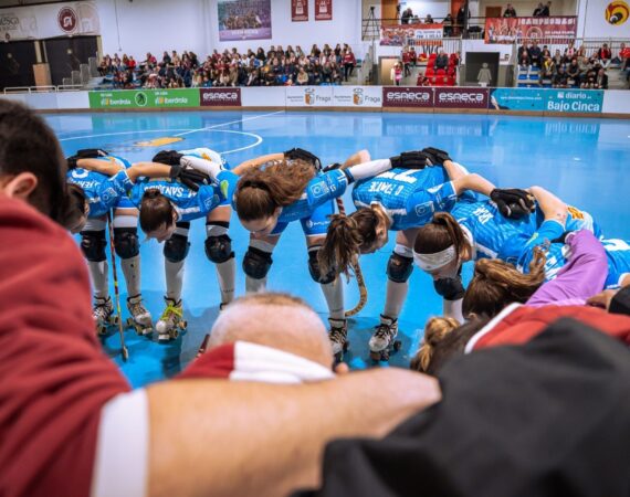 Solvente triunfo del Esneca Fraga en la pista del HC Palau