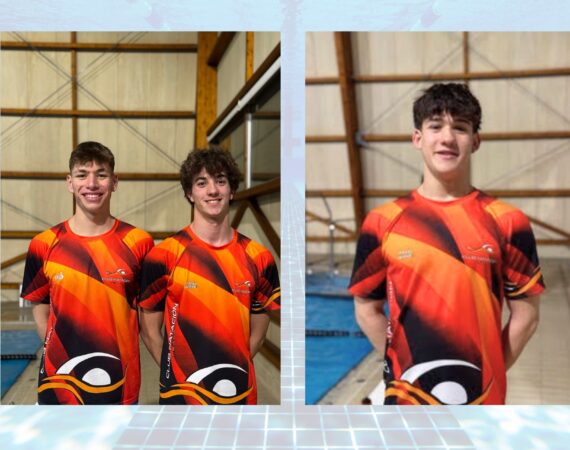 Grandes noticias para tres nadadores del Club Natación Fraga