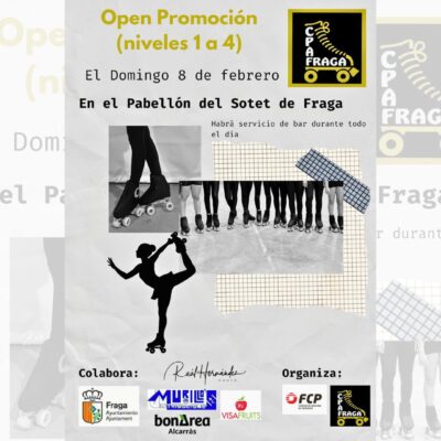 Fraga acogerá el 8 de febrero un Open de promoción de patinaje artístico