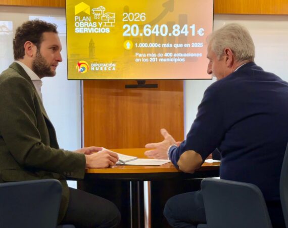El Plan de Obras de la Diputación de Huesca destina 20,6 millones para más de 400 actuaciones en toda la provincia