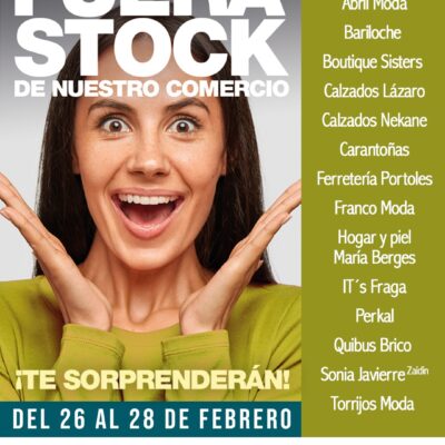 El comercio de Fraga y Comarca cerrará febrero con las mejores promociones con Fuera Stock y el Mercado de Saldos