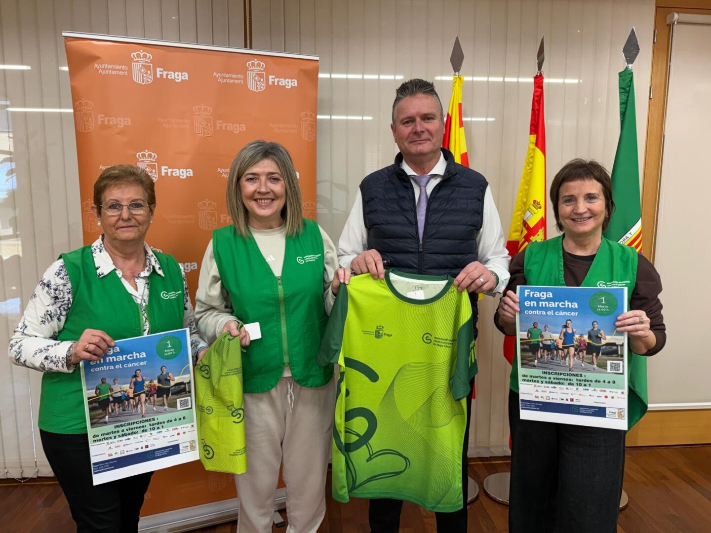 Presentación de la XIII Fraga en marcha contra el cáncer