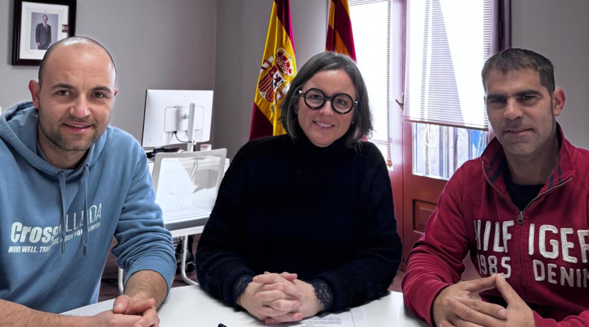 Zaidín formaliza la cesión de uso del circuito de motocross al Motocross Club Saidí