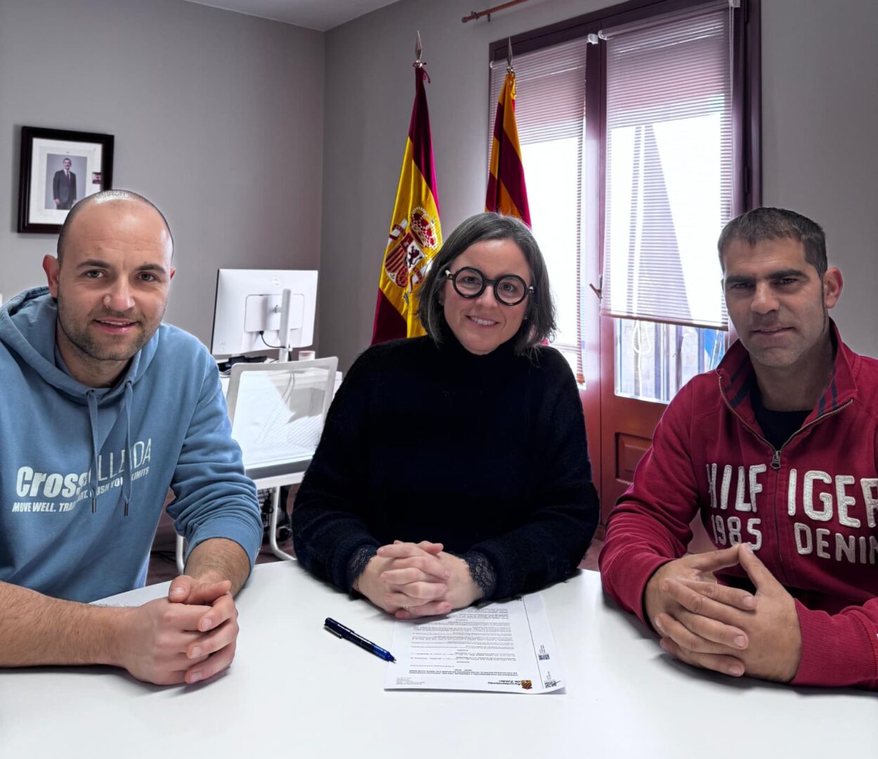 Zaidín formaliza la cesión de uso del circuito de motocross al Motocross Club Saidí