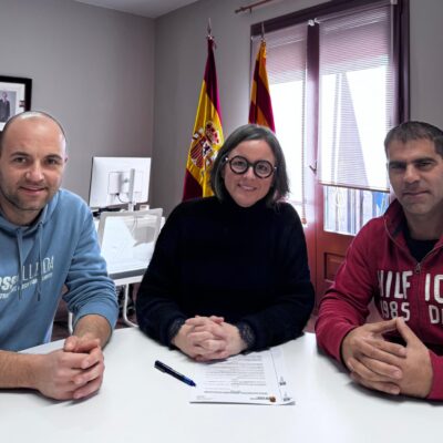 Zaidín formaliza la cesión de uso del circuito de motocross al Motocross Club Saidí