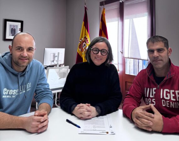 Zaidín formaliza la cesión de uso del circuito de motocross al Motocross Club Saidí