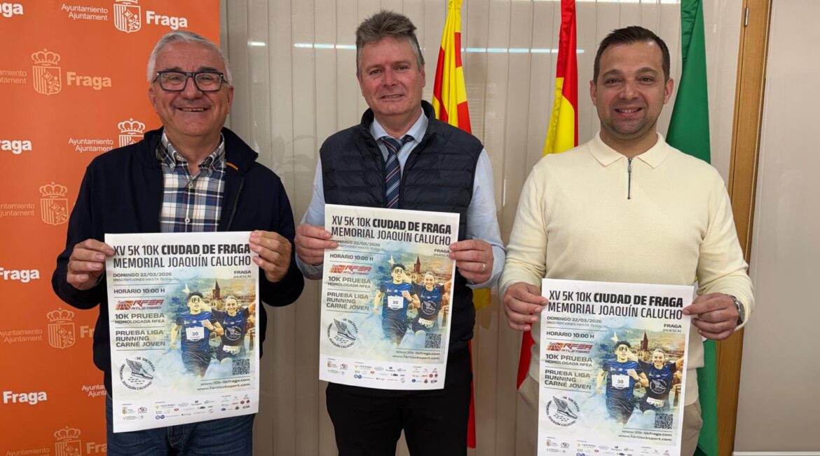 La 5k-10K Ciudad de Fraga bate récords y reunirá a 354 corredores