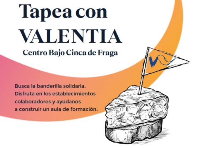 Valentia Fraga lanza el «Mes de la Tapa Solidaria» para financiar una nueva aula de formación