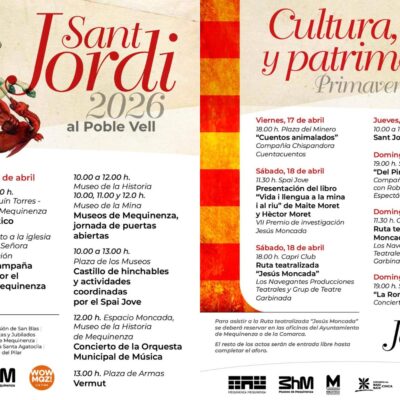 La segunda mitad de abril inunda el Bajo/Baix Cinca de actos